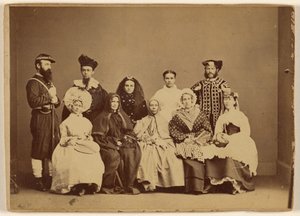 Photo de mascarade 18 février 1868 - Friendship Hall Phila. - William H. Rhoades