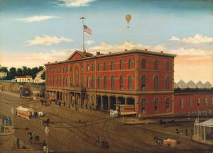 Dépôt de la Troisième Avenue, vers 1859-60 - William H Schenck