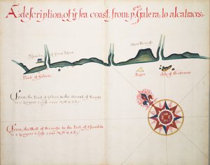 Description de la côte maritime de Galera à Alcatraces - William Hack