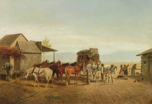 Arrêt de la diligence en Californie - William Hahn
