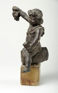 Chérubin sur un tonneau de vin - William Hamo Thornycroft