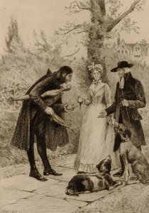 Sans titre (couple rencontrant un homme) - William Harry Warren Bicknell