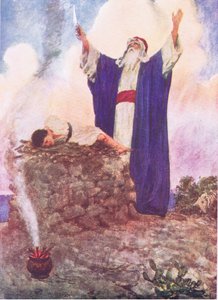 Abraham offrant Isaac, de L