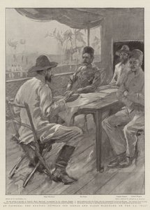 À Fashoda, la rencontre entre le Sirdar et le Major Marchand sur le SS Dal - William Hatherell