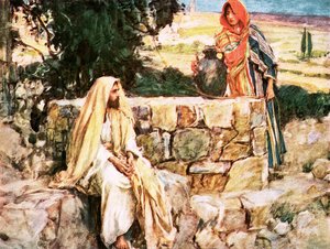 Le Christ et la Femme de Samarie - William Hatherell