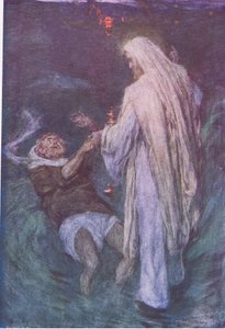 Christ marchant sur la mer, de L