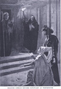 Eleanor Cobham refusée au sanctuaire de Westminster, de l