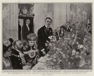 M. Chamberlain dans la ville, répondant au Lord Maire lors du déjeuner à Mansion House