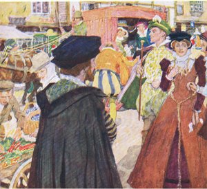 Shakespeare note les modes ridicules des fats sur Ludgate Hill, de My Magazine