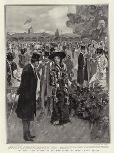 La première réunion de course sur le nouveau parcours à Phoenix Park, Dublin