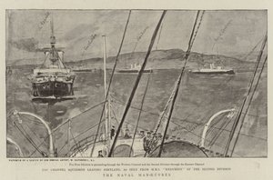 Les manœuvres navales - William Hatherell