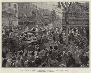 Le Carrosse du Prince de Galles passant par Cockspur Street - William Hatherell