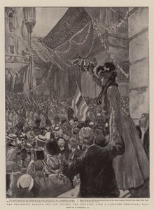 La Procession passant devant les Tribunaux, l