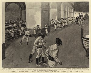 La Reine à Cimiez, les Chasseurs Alpins saluant Sa Majesté pendant sa promenade de l