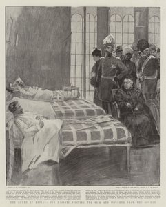 La Reine à Netley, Sa Majesté visitant les malades et les blessés du Soudan - William Hatherell