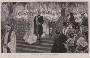 Le mariage du comte de Crewe et de Lady Margaret Primrose à l