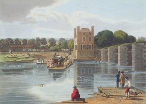 Bac de Datchet, près de Windsor, gravé par Robert Havell le Jeune (1793-1878) publié en 1818 - William Havell