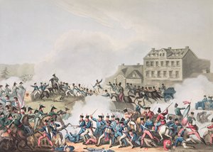 Bataille de Leipzig, 19 octobre 1813 : gravée par I. Clarke, aquatinte par M. Dubourg - William Heath