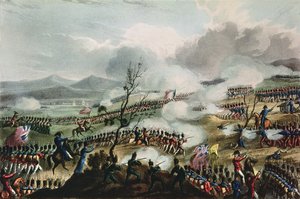 Bataille de Nivelle, 10 novembre 1813, gravée par Thomas Sutherland, 1813