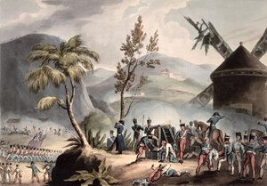 Bataille de Roleia, 17 août 1808, gravée par Thomas Sutherland (aquatinte) - William Heath