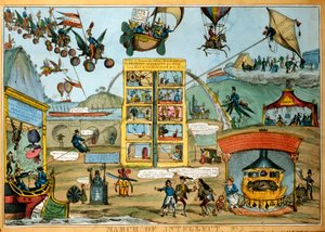 Caricature du voyage futur - William Heath