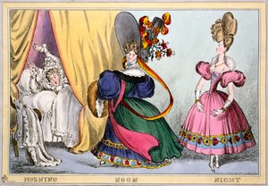 Matin Midi Soir, vers 1828 (gravure coloriée à la main) - William Heath