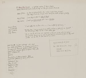 Notes accompagnant Un baiser au Congrès, 1818 - William Heath
