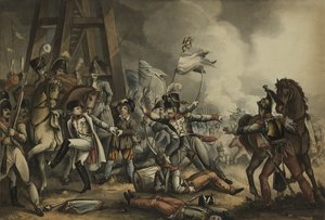 Sauve qui peut, ou chacun pour soi, aquatinte par Thomas Sutherland (1785-1838), publiée par James Jenkins, 1er mai 1816