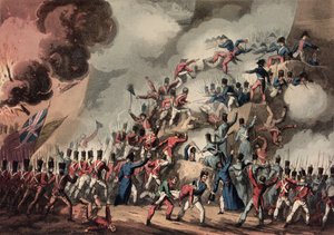 Assaut de Saint-Sébastien, 31 août 1813, gravé par Thomas Sutherland - William Heath