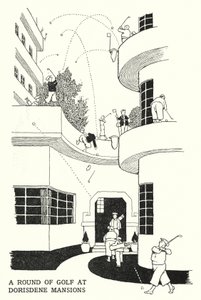 Une partie de golf aux Dorisdene Mansions - William Heath Robinson