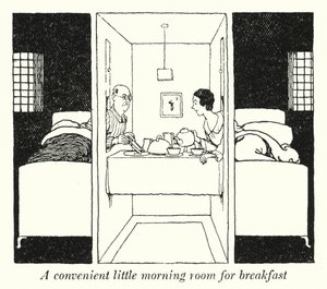 Une petite salle de petit-déjeuner pratique - William Heath Robinson
