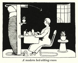Une chambre-salon moderne - William Heath Robinson