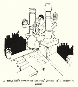 Un petit coin douillet dans le jardin sur le toit d
