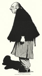 Un tailleur nommé Mustapha (gravure) - William Heath Robinson