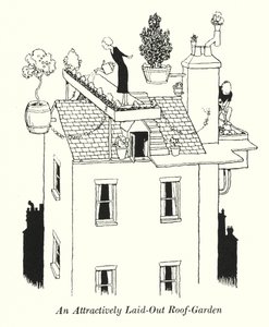 Un Jardin sur le Toit Bien Aménagé - William Heath Robinson