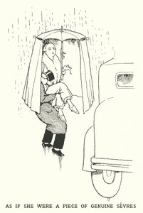 Comme si elle était une pièce de véritable Sèvres (lithographie) - William Heath Robinson
