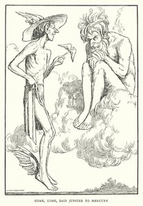 Viens, viens, dit Jupiter à Mercure - William Heath Robinson