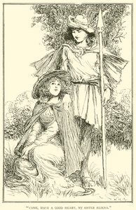 Viens, prends courage, ma sœur Aliena - William Heath Robinson