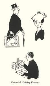 Cadeaux de mariage convertis (lithographie) - William Heath Robinson