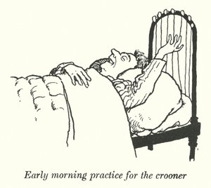 Pratique matinale pour le chanteur (lithographie) - William Heath Robinson