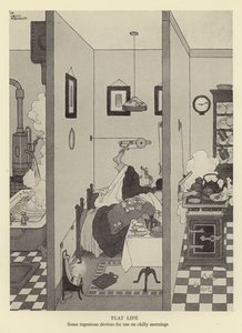 Vie plate, quelques dispositifs ingénieux pour les matins froids - William Heath Robinson