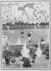 Attaque de la bouilloire volante, de Quelques images de guerre effrayantes, 1915