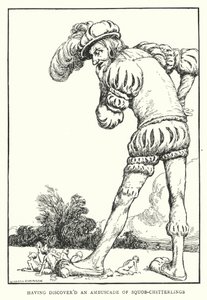Ayant découvert une embuscade de Squob-Chitterlings - William Heath Robinson