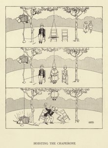 Hisser la chaperonne - William Heath Robinson