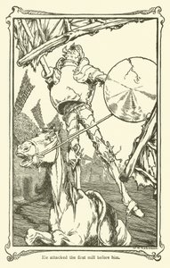 Illustration pour Don Quichotte - William Heath Robinson