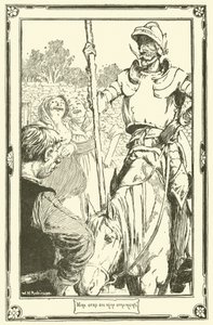 Illustration pour Don Quichotte (lithographie) - William Heath Robinson