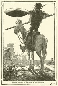 Illustration pour Don Quichotte (lithographie) - William Heath Robinson