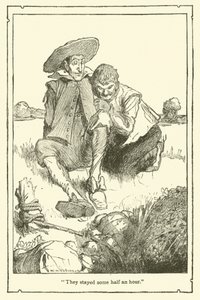 Illustration pour Don Quichotte (lithographie) - William Heath Robinson
