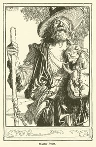 Illustration pour Don Quichotte (lithographie) - William Heath Robinson