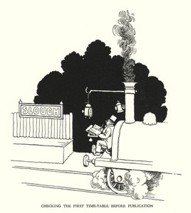 Illustration pour Railway Ribaldry par W Heath Robinson - William Heath Robinson